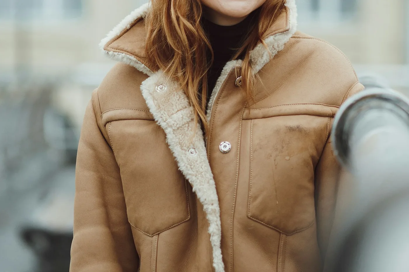 Collection Shearling-Lined Leather Jacket — Series 08