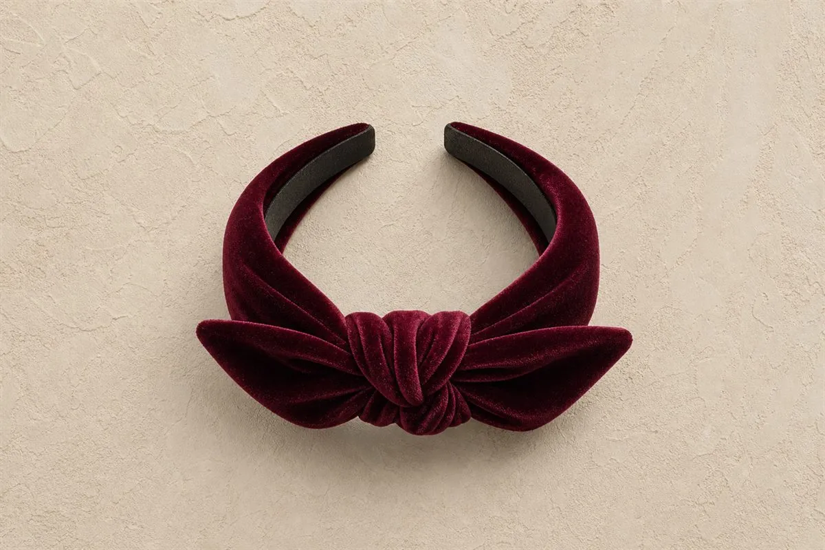 Knotted Velvet Headband No.04