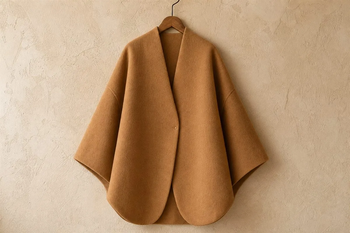 Cashmere-Blend Cocoon Coat No.24