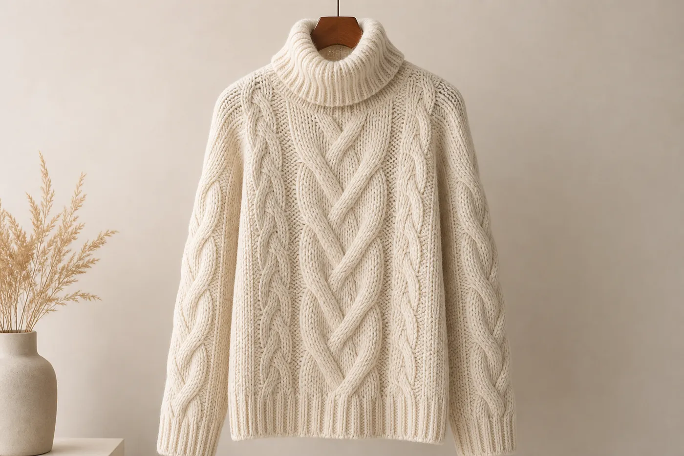 Cable-Knit Wool Jumper No.09