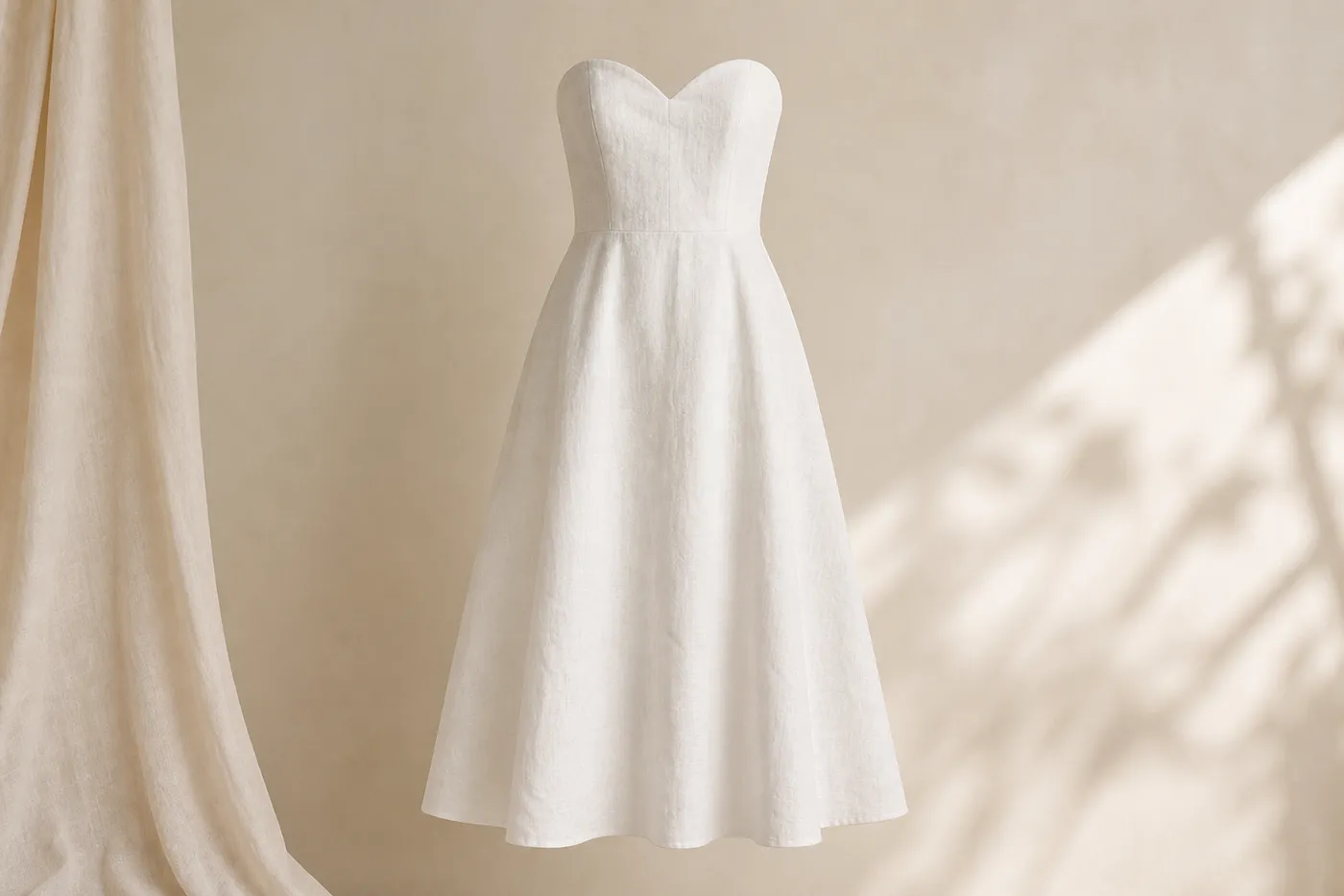 Edition Linen Strapless Dress House