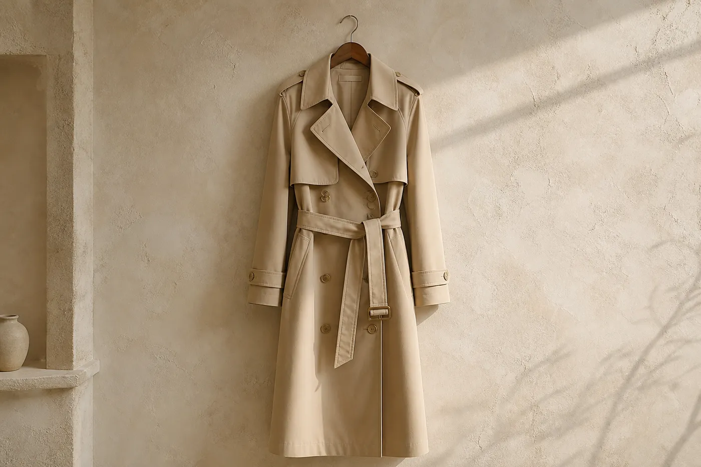 Long Cotton Trench in Mastic — Series 21